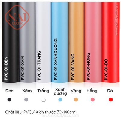 Phông nền PVC trơn nhiều màu - Phông nền chụp ảnh - Nai Decor