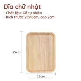 Chữ nhật (25x18cm)