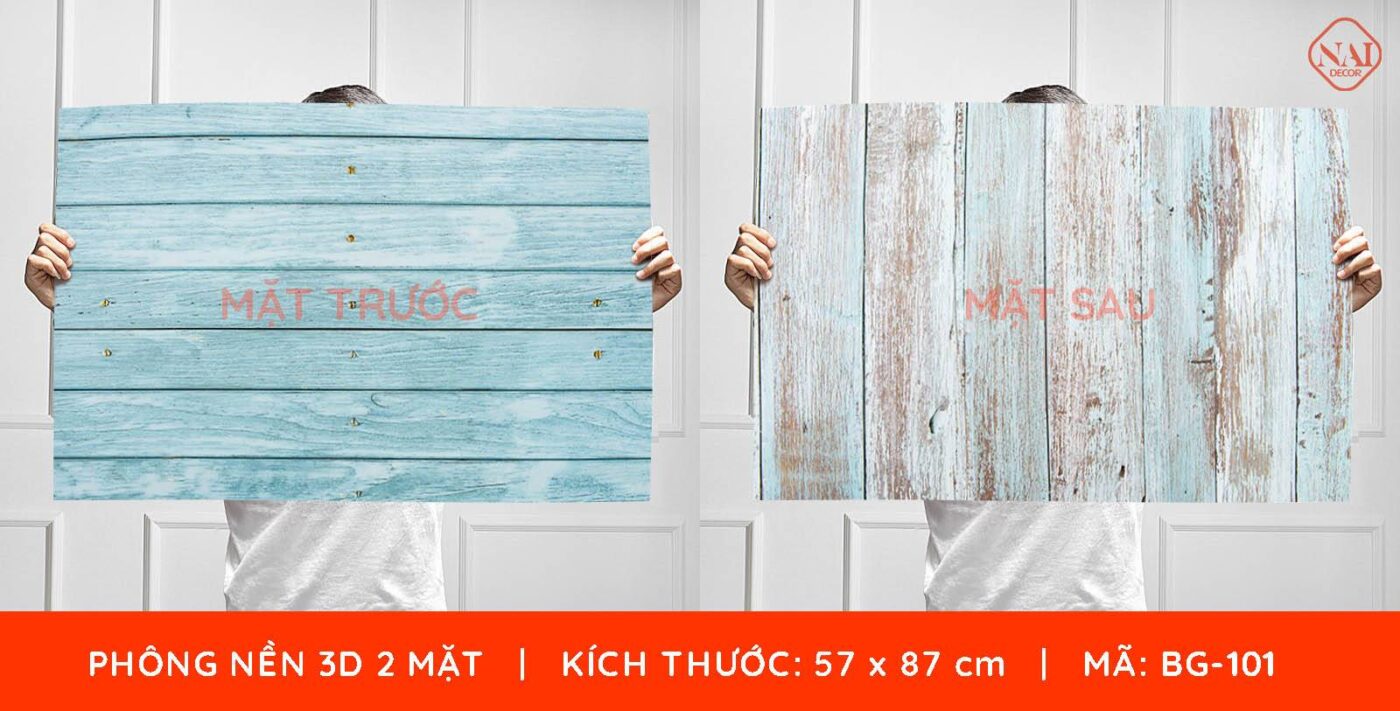 #101-mk Phong Nen Chup Anh Nen Go 3d 2 Mat Bg-101