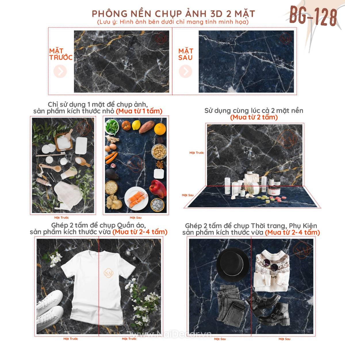 #128-mk-02 Phong Nen Chup Anh Nen Go 3d 2 Mat Bg-128